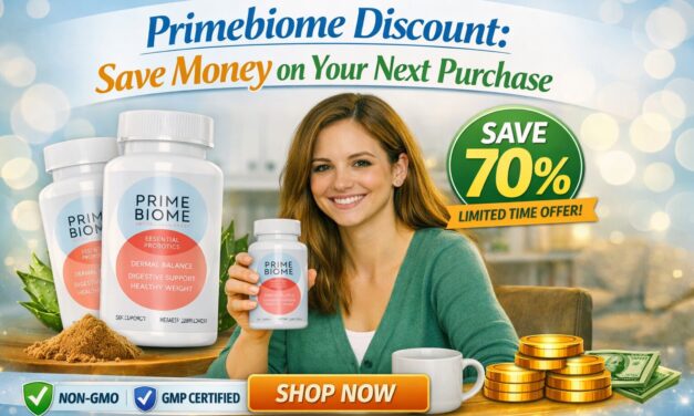 Primebiome Discount  Save 70% on Probiotic Supplements for Gut & Skin Health